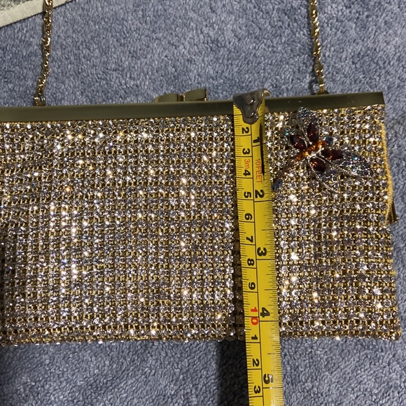 Gorgeous Isabella Adams evening crystal dragonfly evening bag bridal clu… - Picture 12 of 12